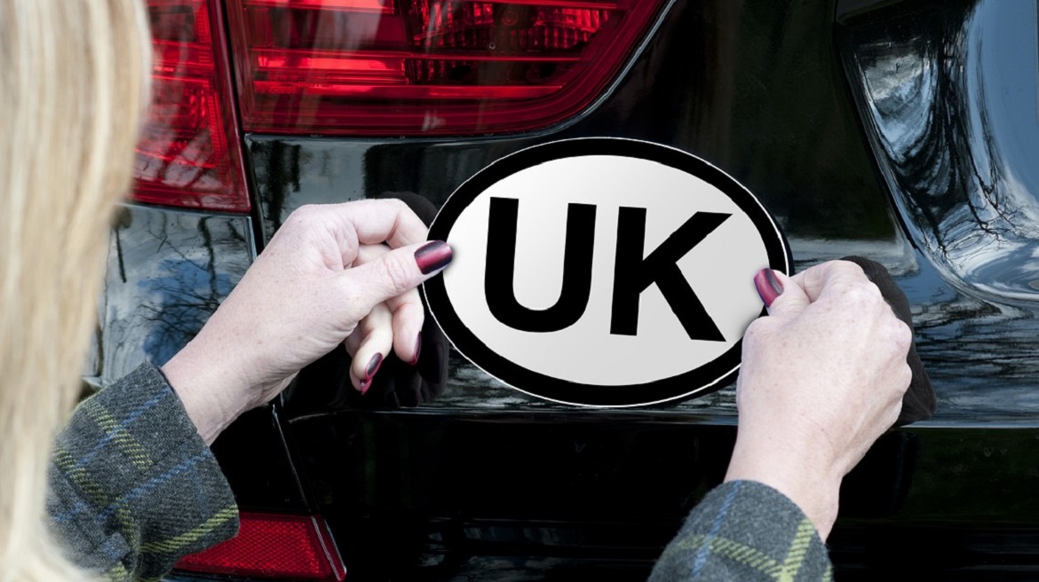 UK stickers when driving in Europe after Brexit